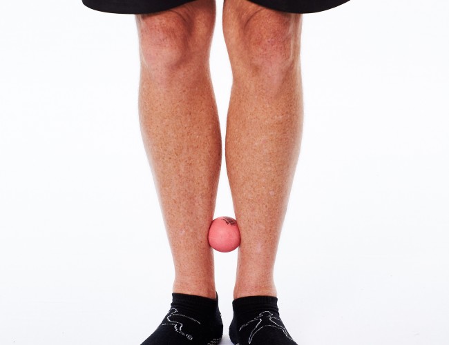 Pinky ball exercise for calves