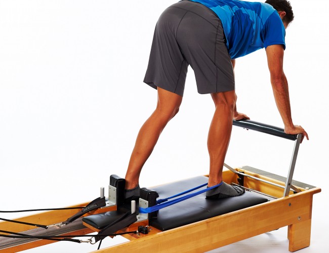 Reformer foot exercise