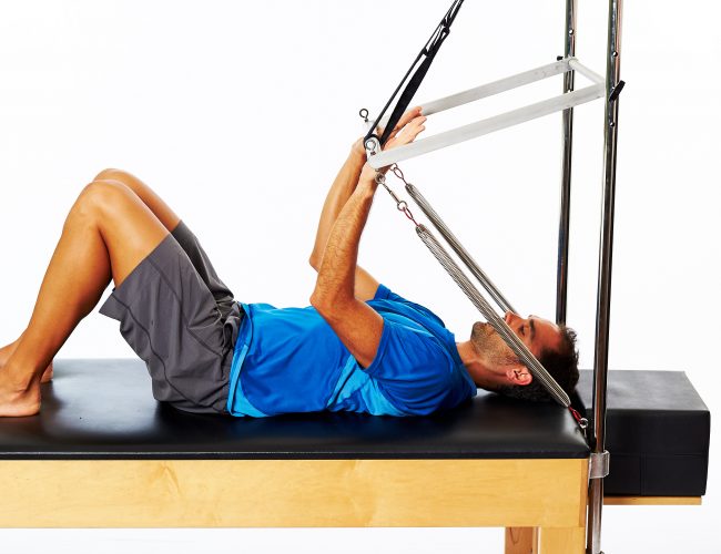 supine arm press for collarbone injuries